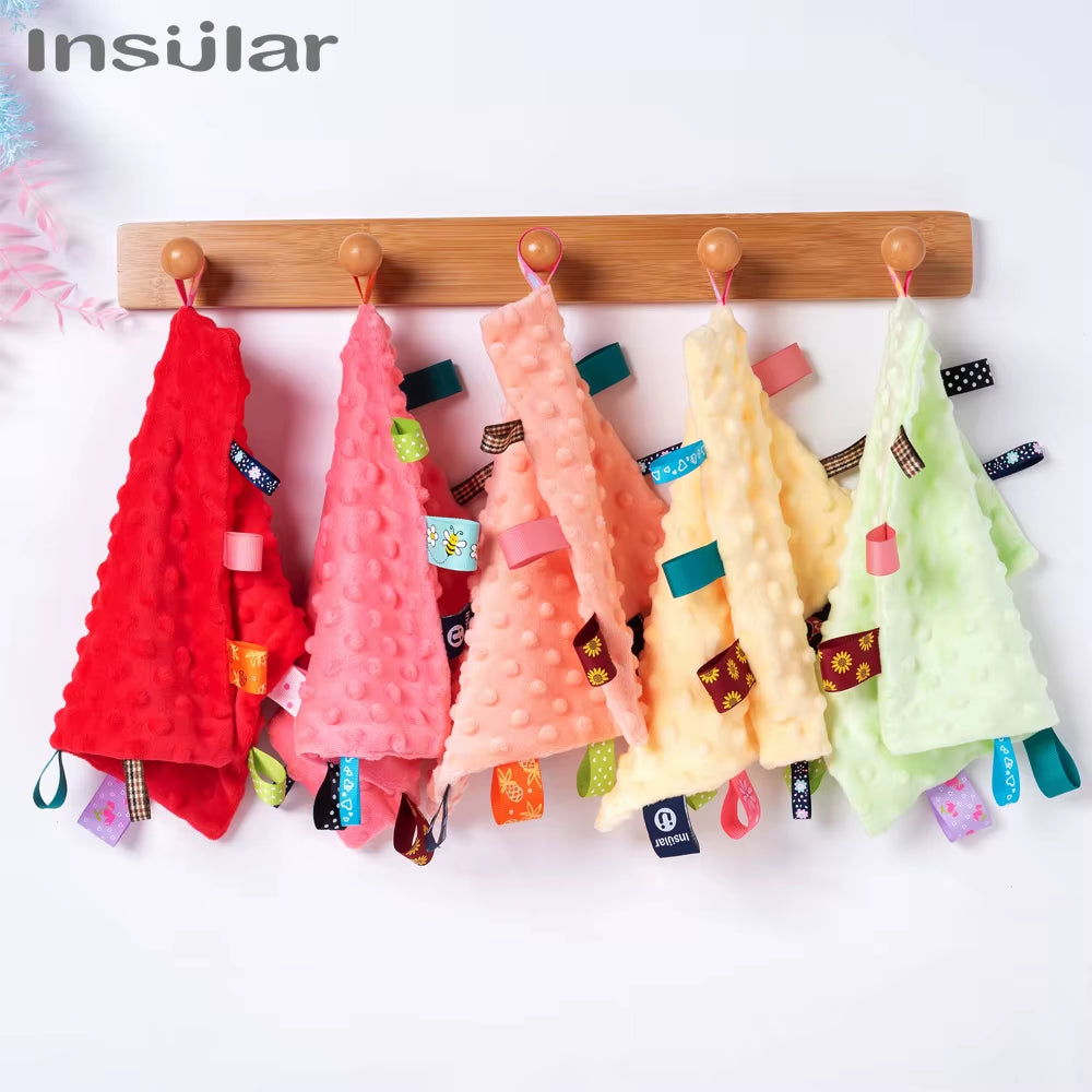 Newborn Baby Soothe Appease Towel Calm Wipes Kids Infant Towel Blanket Cute Soft Square Plush Toys Comforting Taggies Blanket