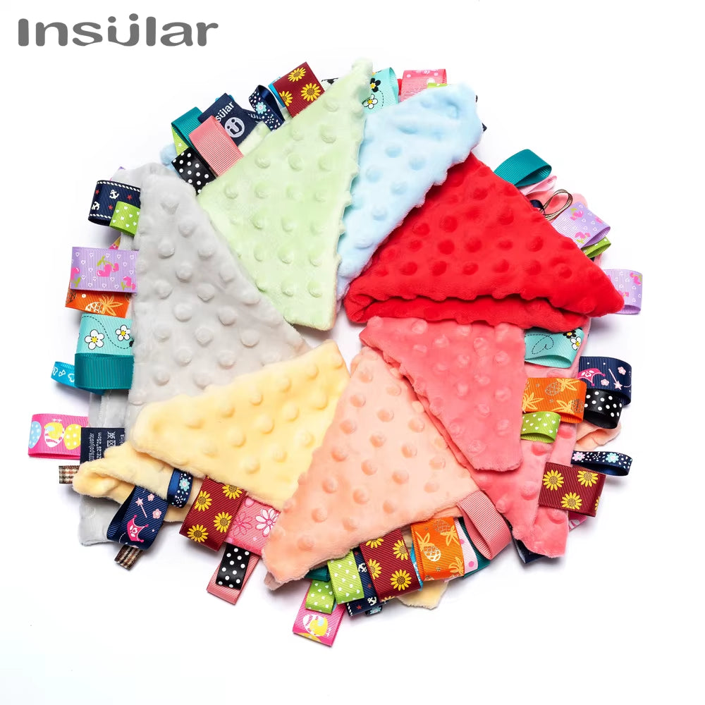 Newborn Baby Soothe Appease Towel Calm Wipes Kids Infant Towel Blanket Cute Soft Square Plush Toys Comforting Taggies Blanket