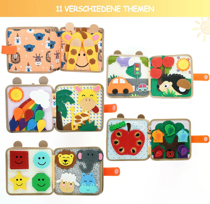 Baby Toy Soft 3D Cloth Book First Book Montessori Infant Early Color Cognitive Educational Toys Learning Basic Life Skills Toys