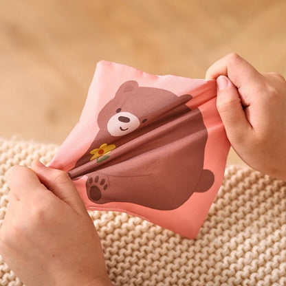 Boîte à mouchoirs magique en coton – Jouet Montessori sensoriel pour bébés&nbs