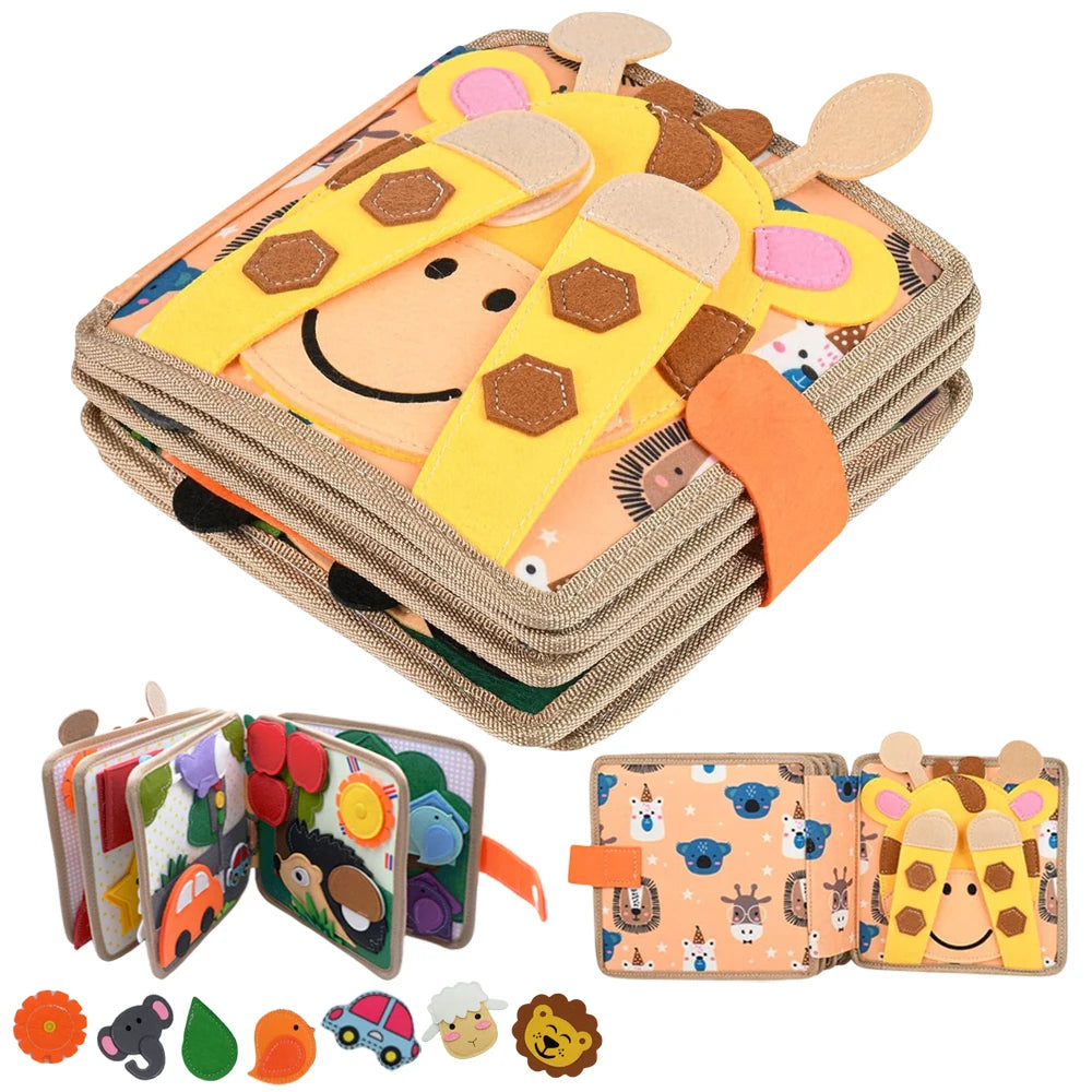 Baby Toy Soft 3D Cloth Book First Book Montessori Infant Early Color Cognitive Educational Toys Learning Basic Life Skills Toys